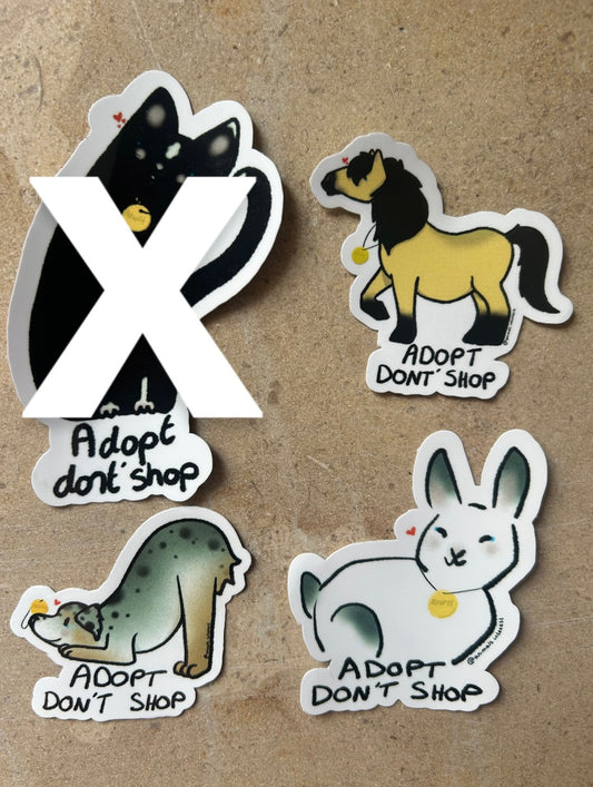 PACK ADOPTION - Sticker Garanti sans abandon