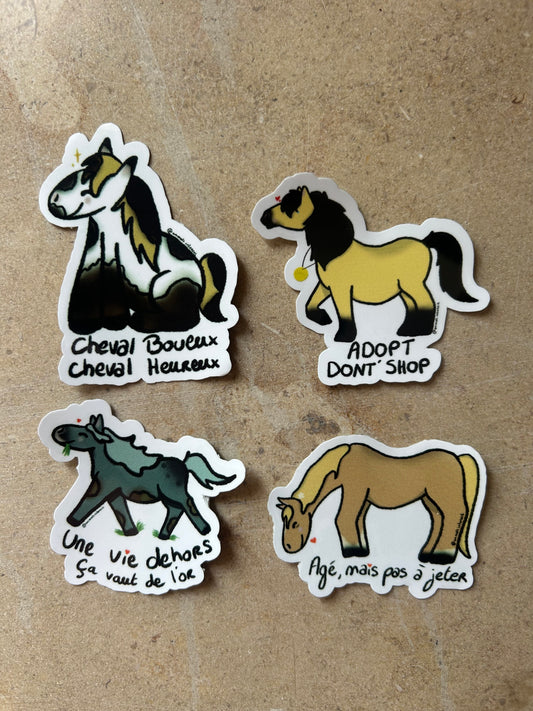PACK CHEVAL - Sticker Garanti sans crottin